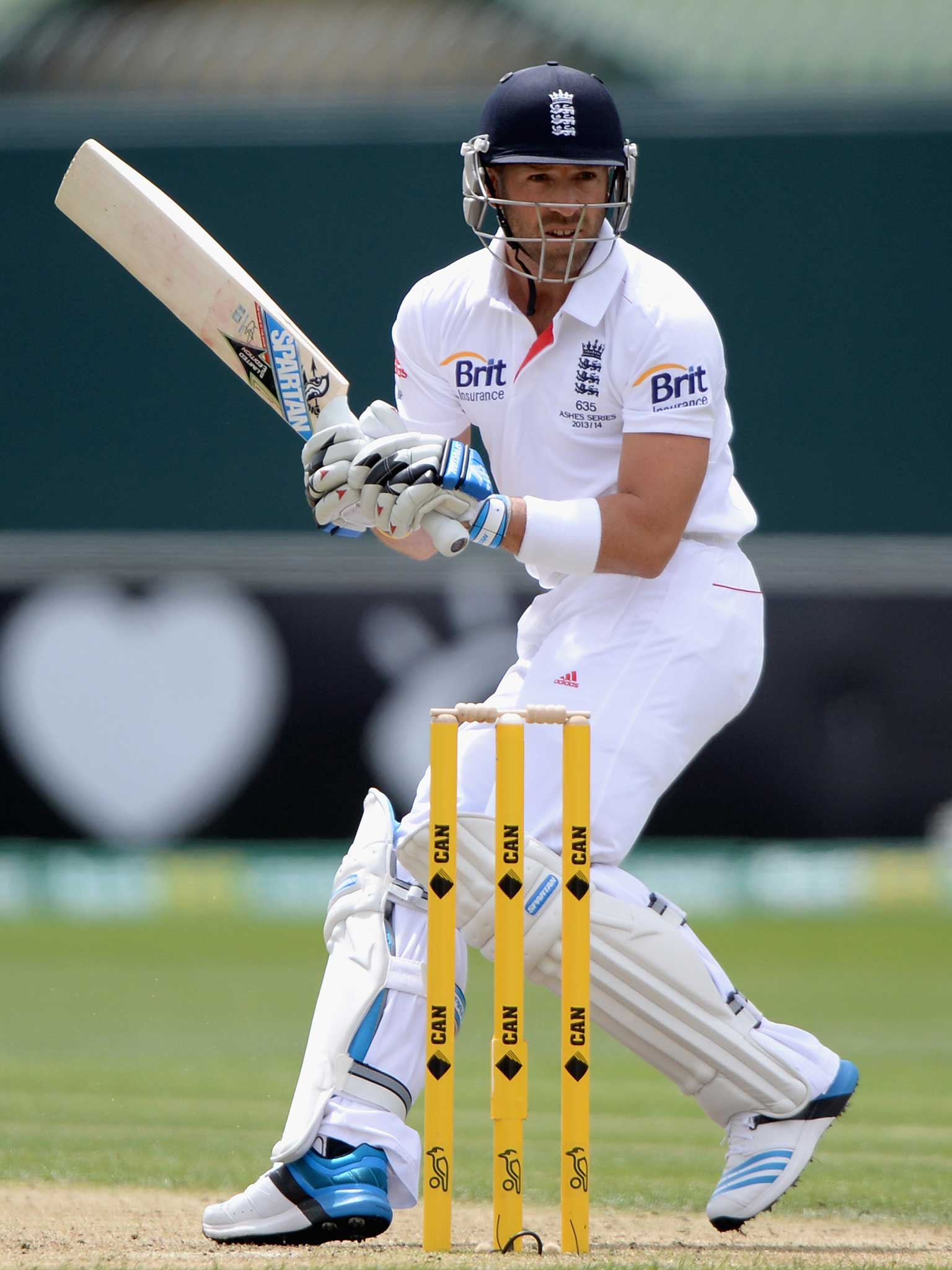 Matt Prior batted for more than an hour but a tight calf prevented him from keeping wicket