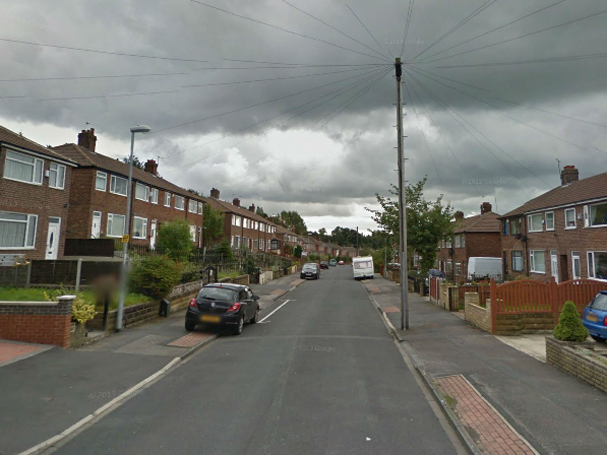 Blue Hill Crescent, Leeds, where the two men were shot