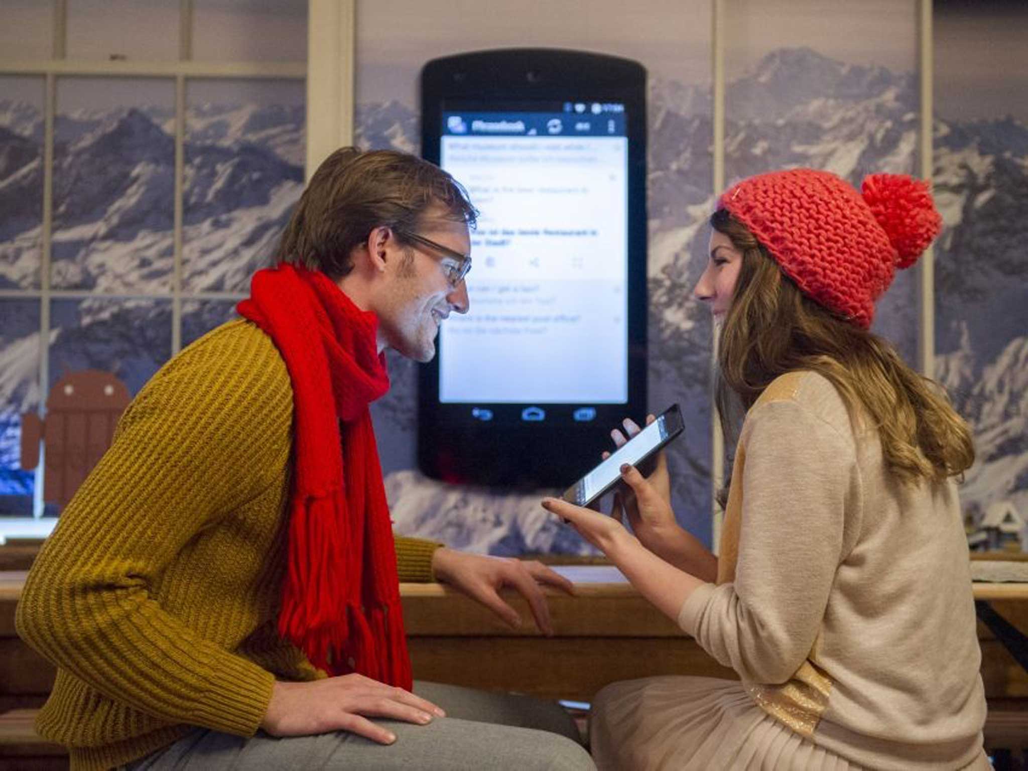 Virtual reality: Thomas and Zoë ski towards the future of travel in the Google House
