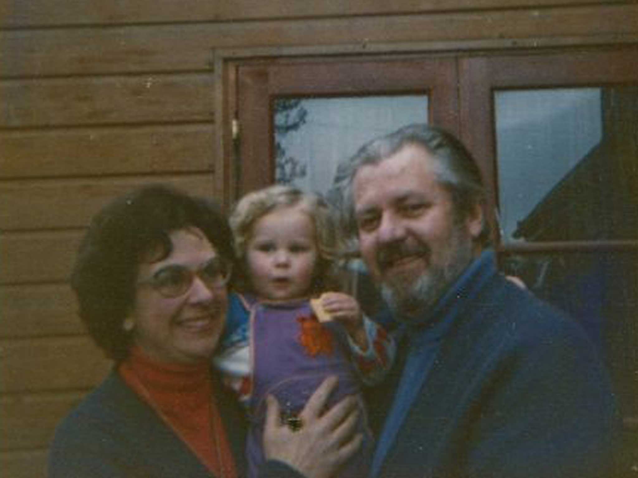 Tony Coburn, who created the Tardis, with his family