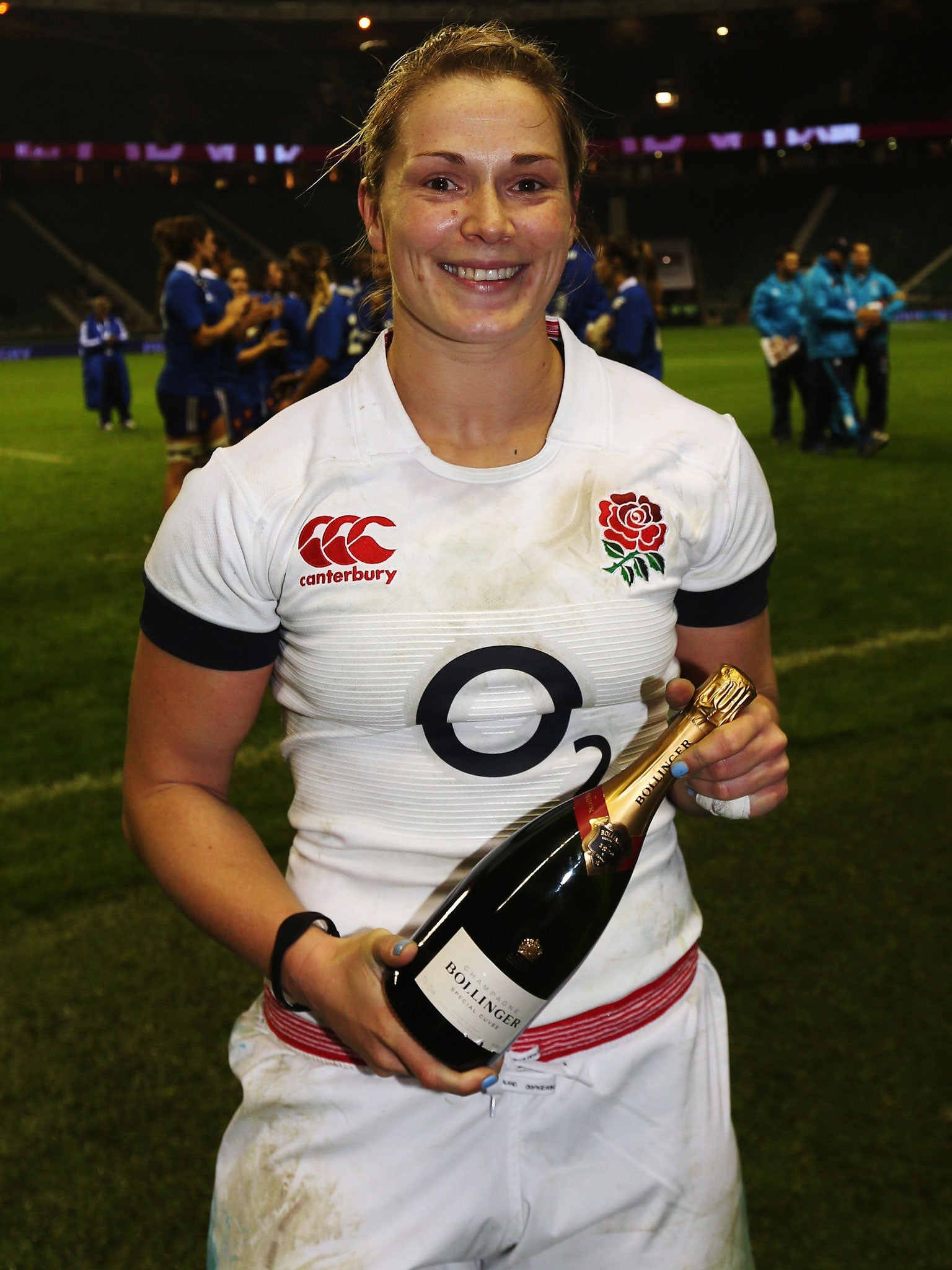 Rachel Burford starred in England’s 40-20 triumph over France