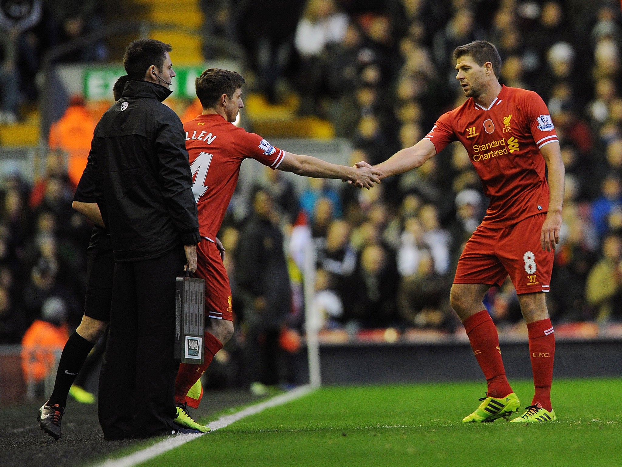 Liverpool captain Steven Gerrard has been praised by his team-mate Jose Enrique