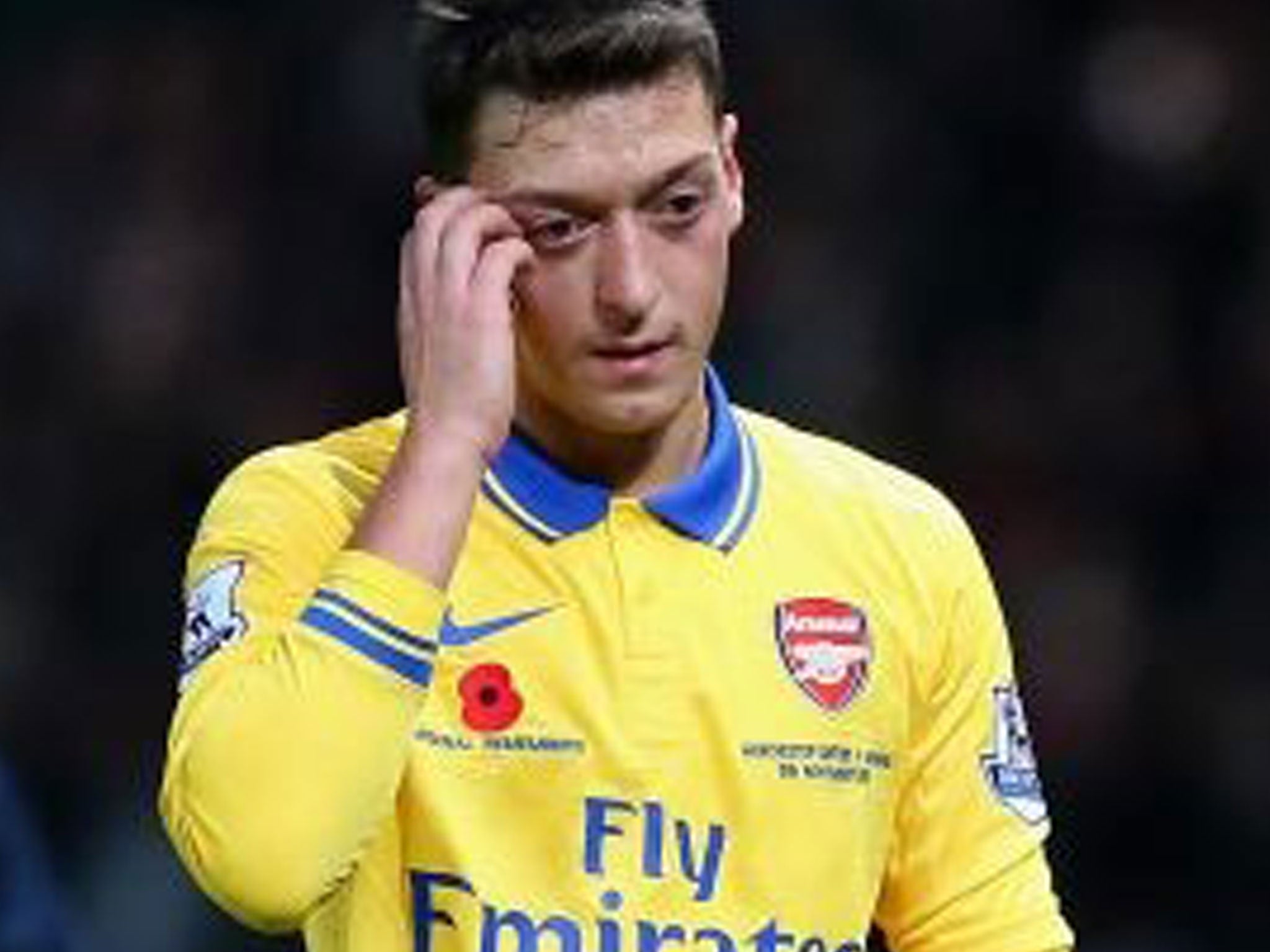 Mesut Ozil was disappointing for Arsenal against Manchester United