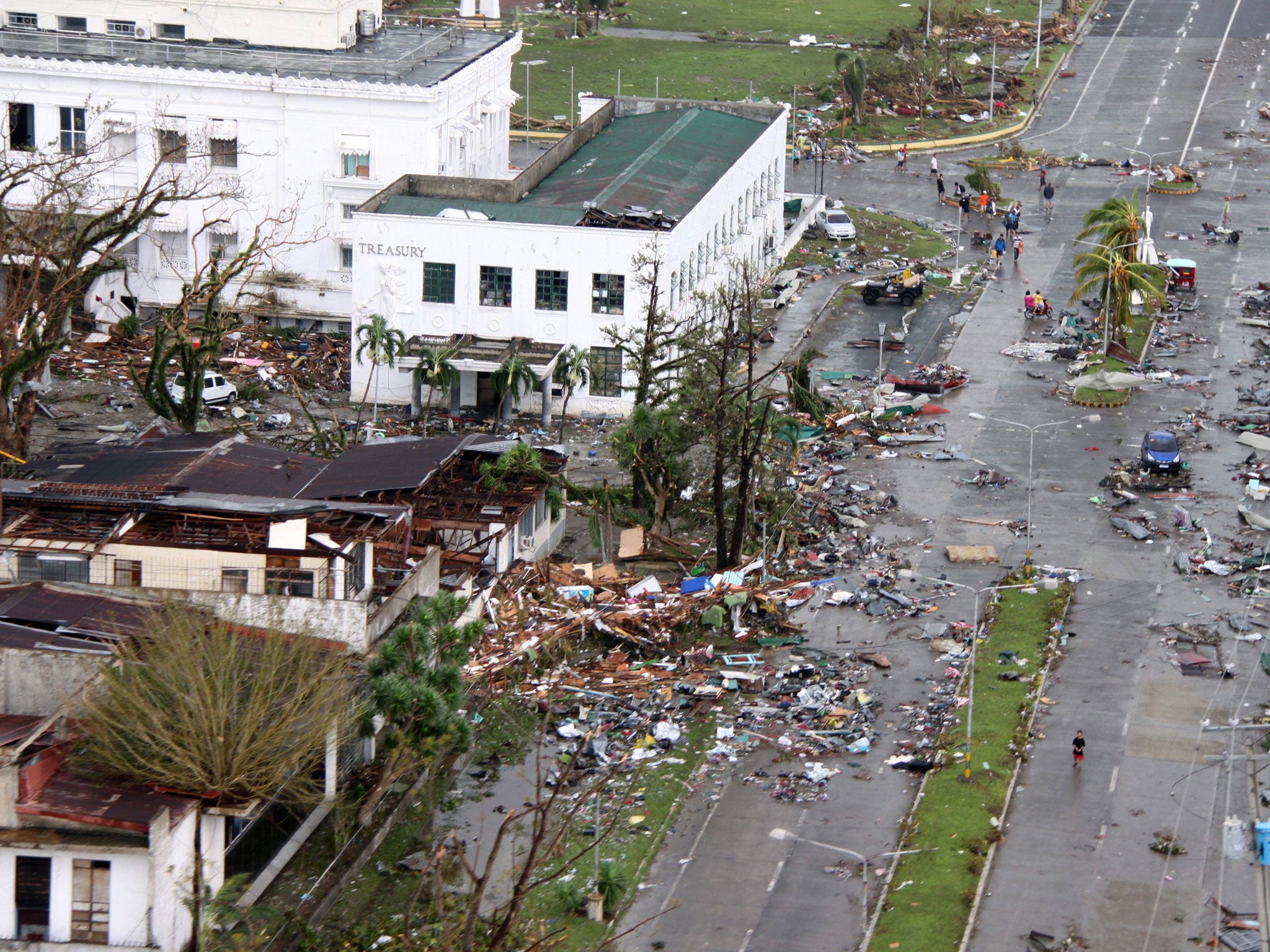 The aftermath of Typhoon Haiyan in Tacloban