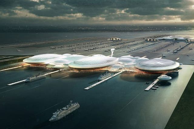 First images of the proposed Thames Estuary airport 