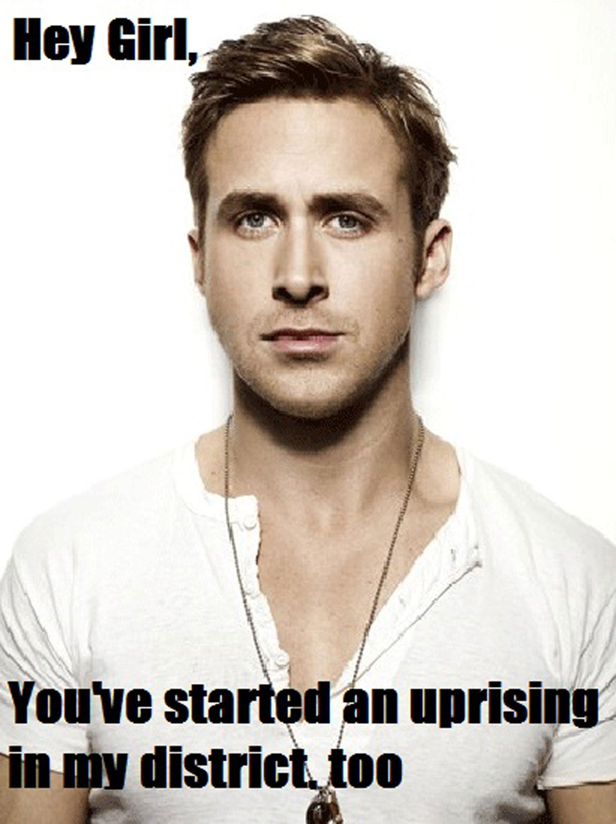 Ryan Gosling Hey Girl Meme Office