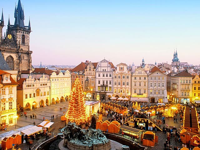 Market forces: festive fair in Prague