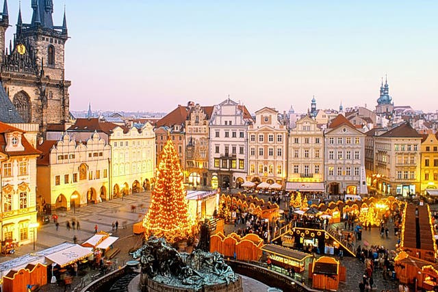 Market forces: festive fair in Prague