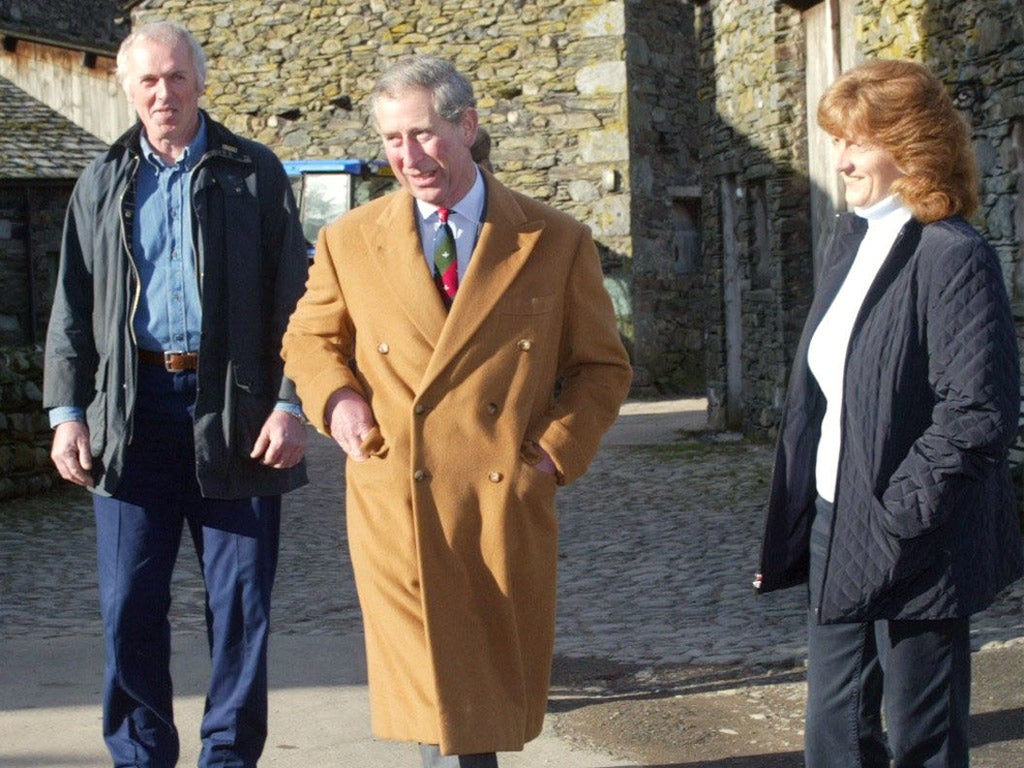 Farmers’ friend Prince Charles on a visit to Cumbria