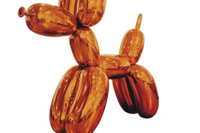 Jeff Koons' 'Balloon Dog' sold for a record $58.4m, becoming the most expensive sculpture ever