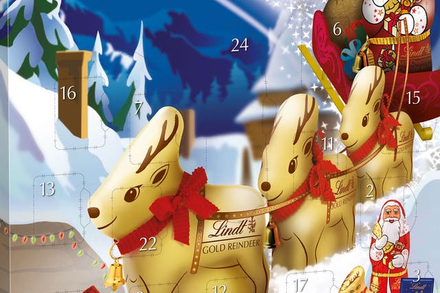 <b>8. Lindt</b> Everyone loves Lindt and this includes 24 of their most iconic festive novelties, including mini Santas, mini reindeers and those melt-in-the-mouth Lindor balls. Children, be warned - you might need to hide it from the adults.
£5.29 www.lindt-shop.co.uk