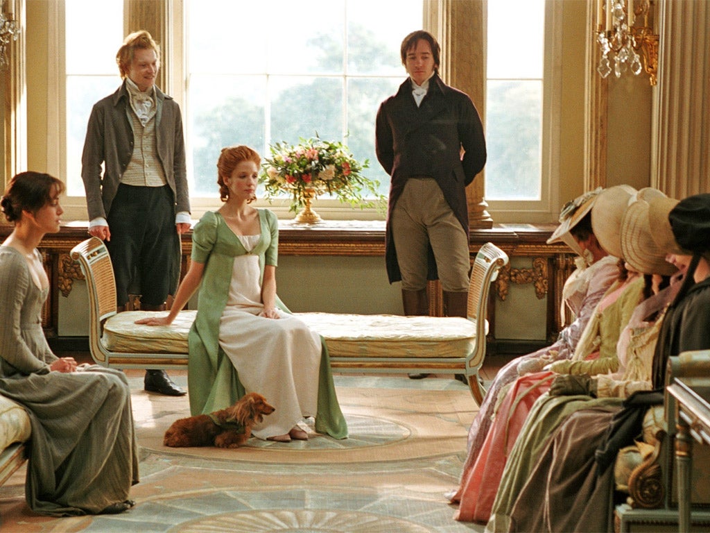 Games room: a scene from the 2005 adaptation of 'Pride and Prejudice'
