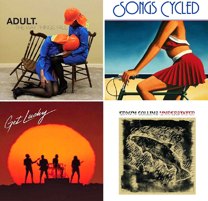 (Clockwise)‘The Way Things Fall’ by Adult; ‘Songs Cycled’ by Van Dyke Parks; ‘Understated’ by Edwyn Collins; and Daft Punk’s ‘Get Lucky’