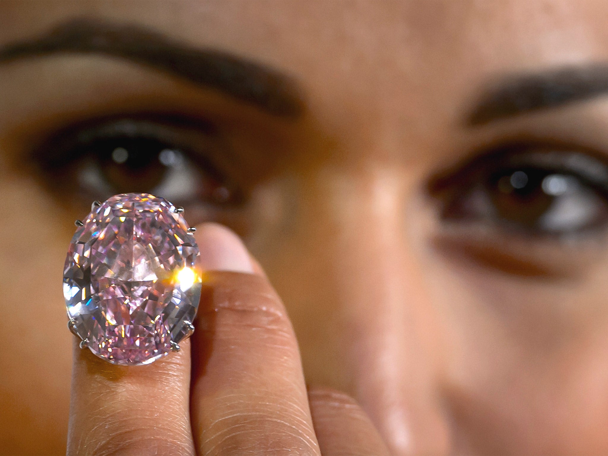 The Pink Star, an internally flawless oval-cut vivid pink diamond