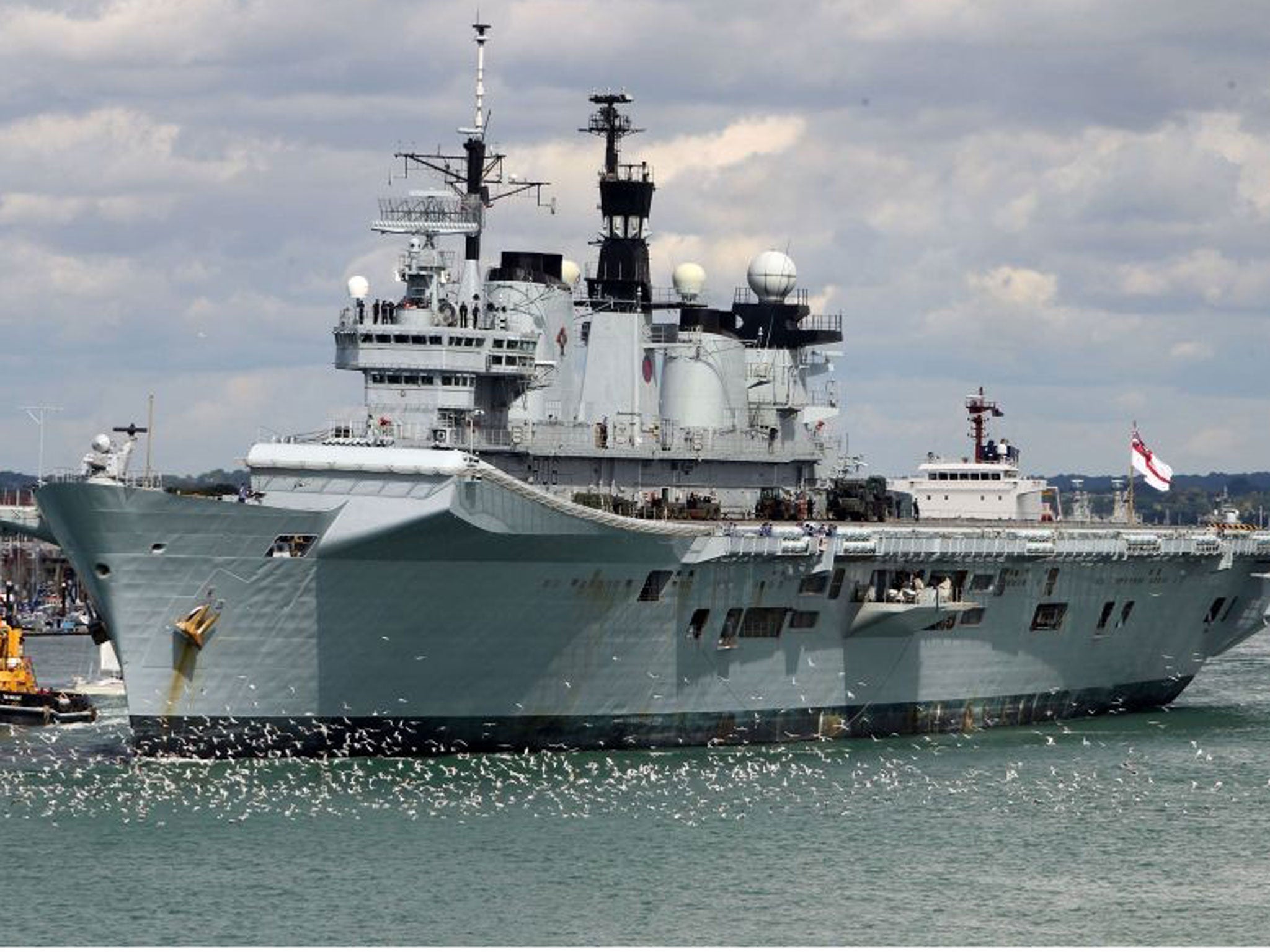 The HMS Illustrious will head to the Philippines