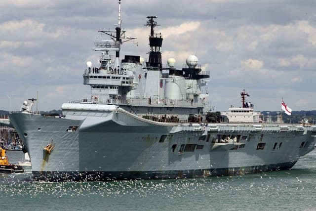 The HMS Illustrious will head to the Philippines