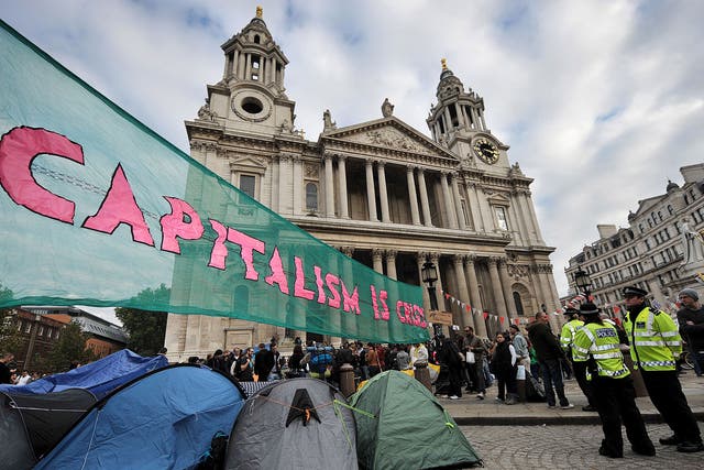 Protests such as that by the Occupy movement outside St Paul's Cathedral in 2011 could be affected 