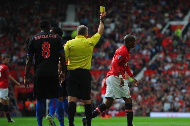 Ashley Young  (right) has been involved in several diving controversies this season 