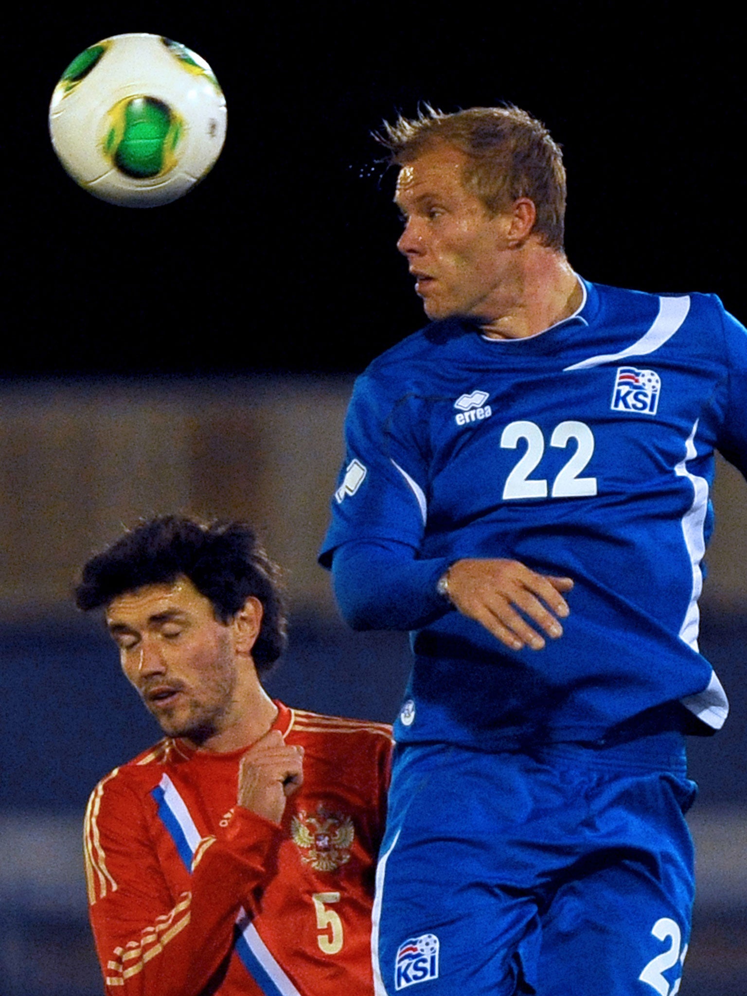 Eidur Gudjohnsen (right) has become a father figure for Iceland's 'golden generation'