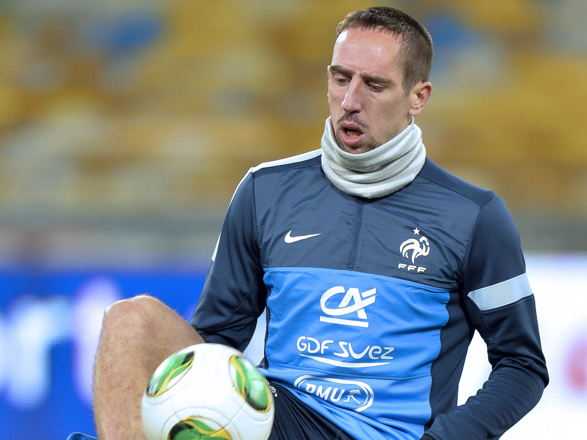 Franck Ribery is expected to feature for France against Ukraine on Friday night