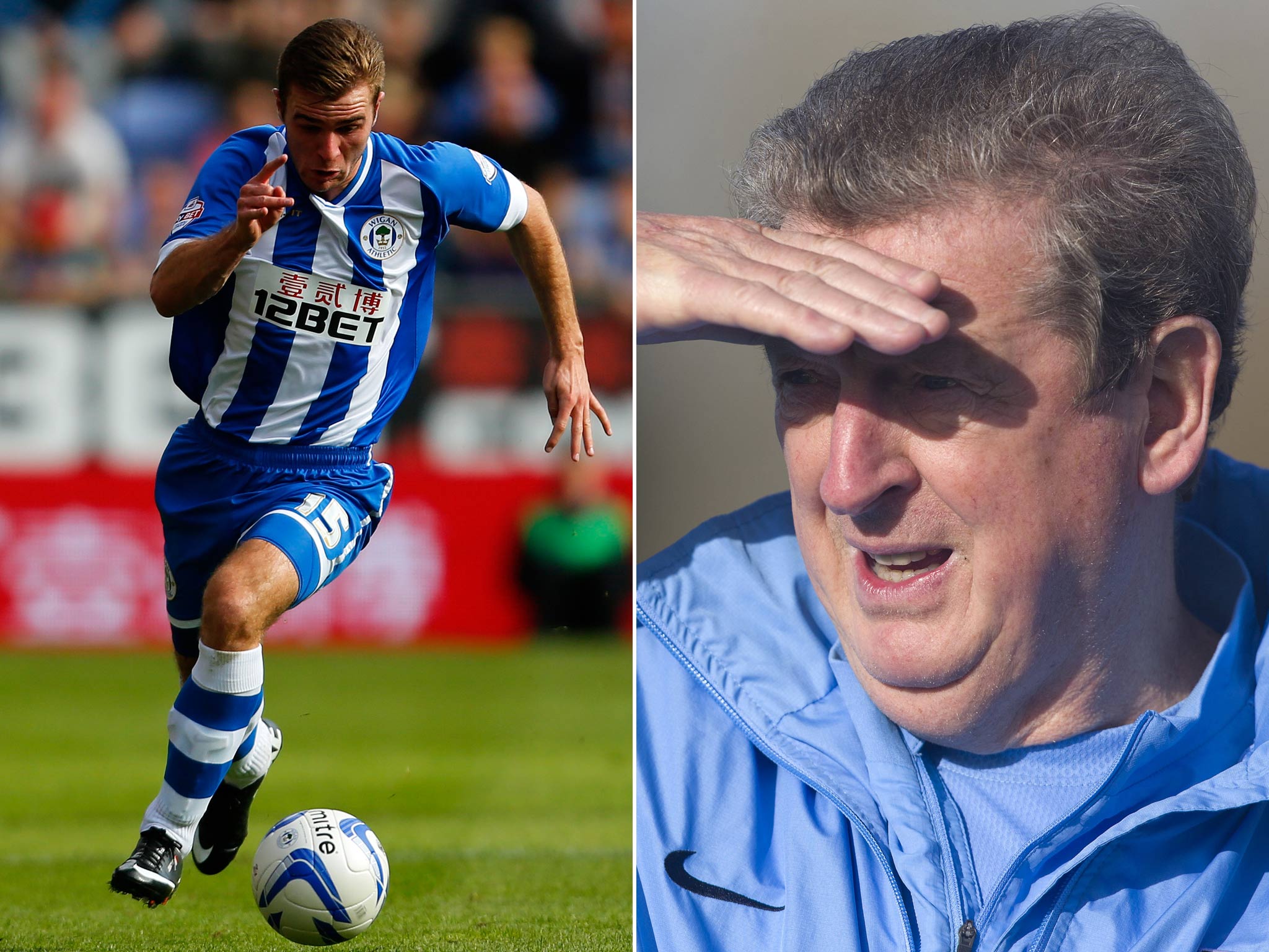 Callum McManaman and Roy Hodgson