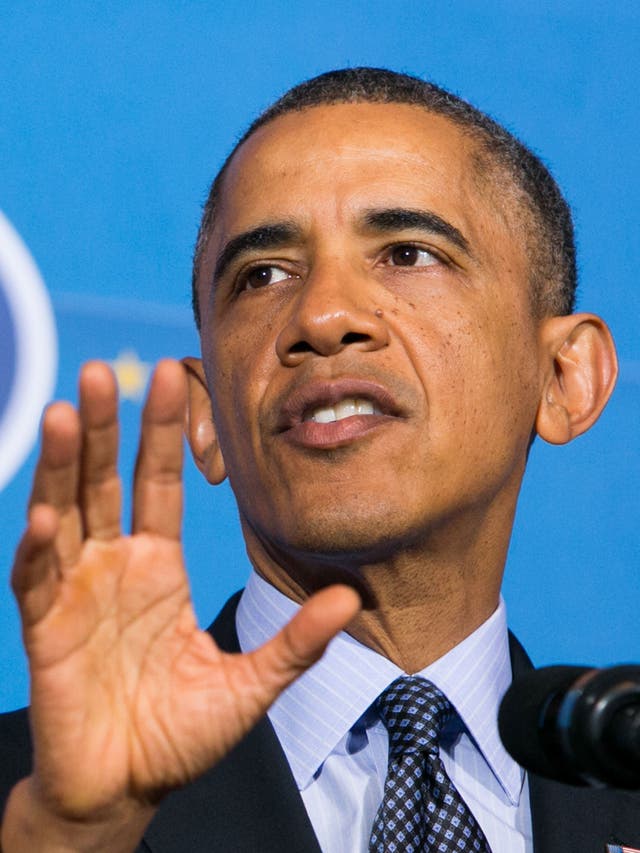 President Barack Obama speaks at the 2013 Tribal Nations Conference in Washington, DC.  