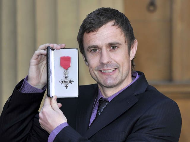 Steve Prescott awarded an MBE at Buckingham Palace, 23 Apr 2010