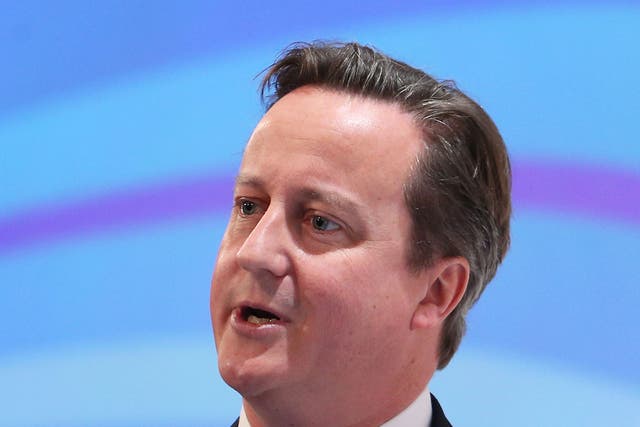 Prime Minister David Cameron speaks at The Confederation of British Industry (CBI) annual conference on November 4, 2013 in London