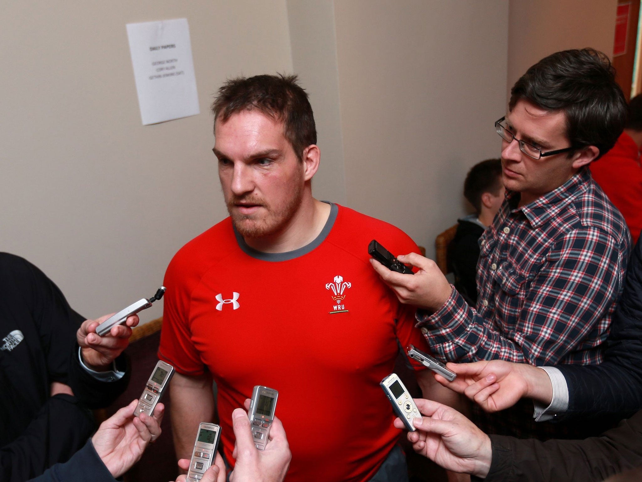 Gethin Jenkins has been the centre of attention in the Wales camp this week