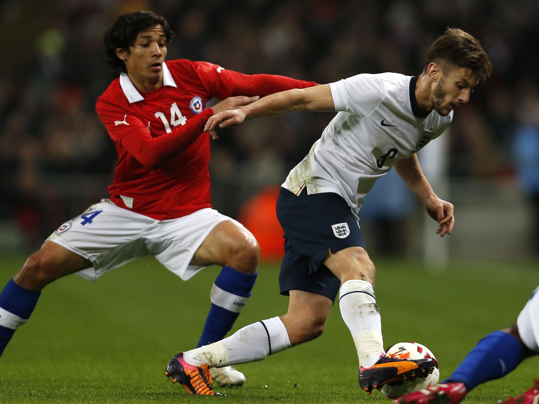 Adam Lallana was outshone on his debut by the visitors’ ability to dominate midfield