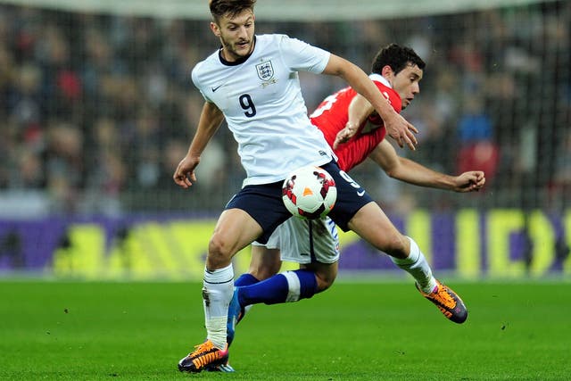 Southampton midfielder Adam Lallana made his England debut in the 2-0 defeat to Chile