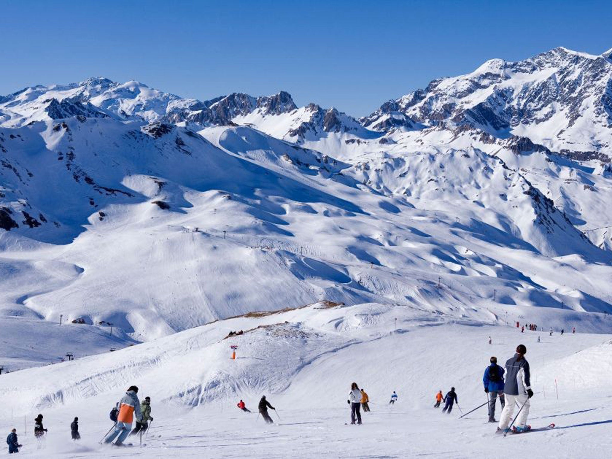Winter playground: Some of Val d’Isère’s gentler runs