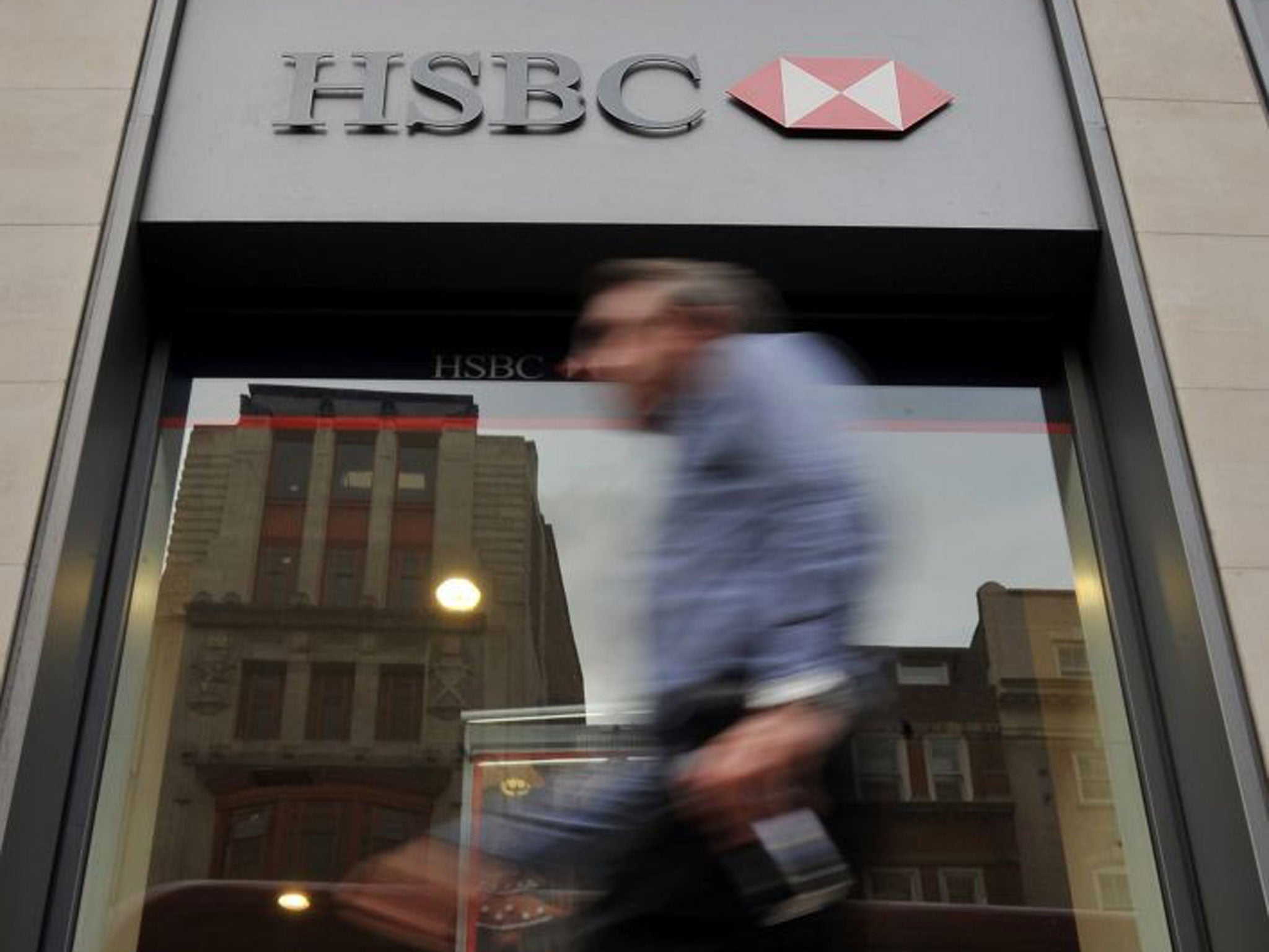 Shares in HSBC soared close to 10 per cent in a matter of minutes in early trading