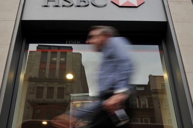 Shares in HSBC soared close to 10 per cent in a matter of minutes in early trading