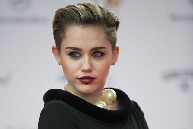 Power in pop: Miley Cyrus at a recent red carpet event
