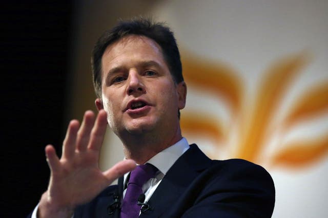 Nick Clegg: wants a  ‘workers’ bonus’