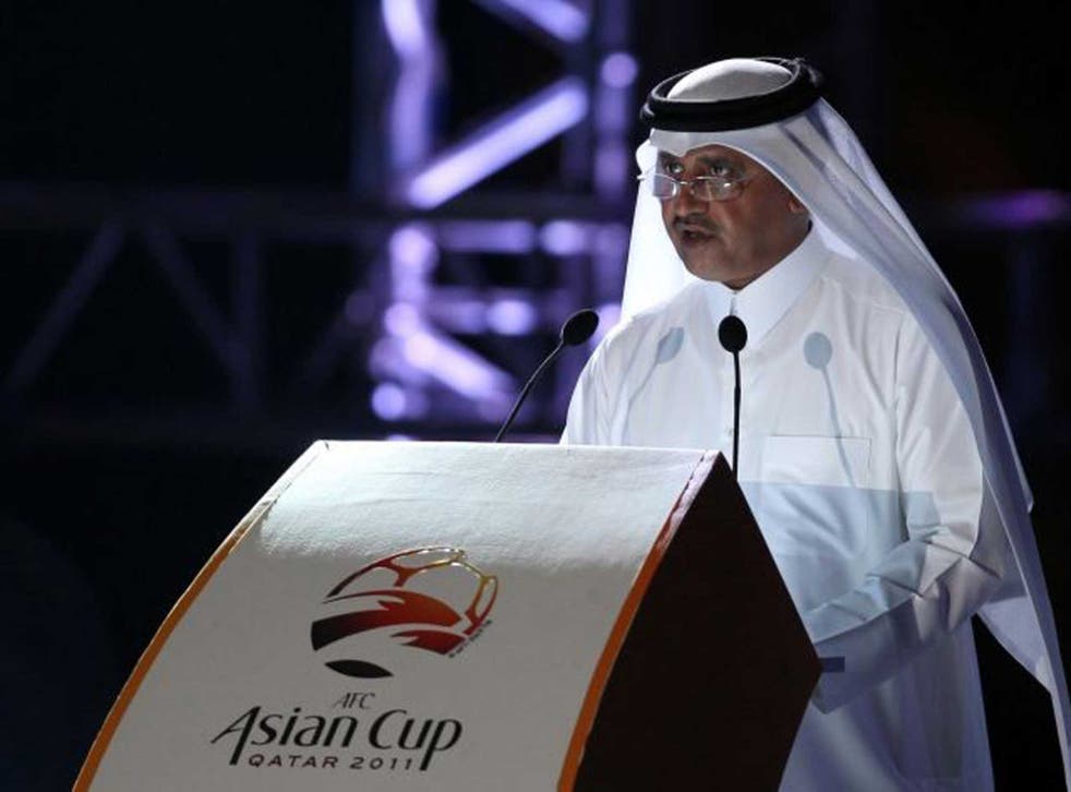 Sand storm: Saoud Al Mohannadi, general secretary of the Qatar FA