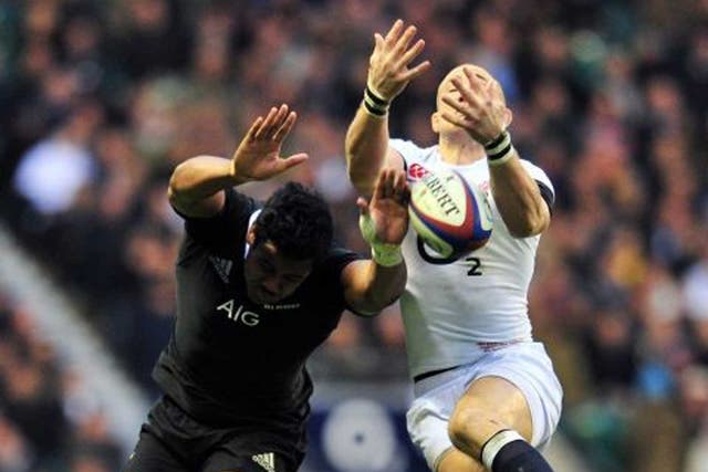 Air force: England’s Mike Brown put in a performance against New Zealand that showed he is made of the right stuff 