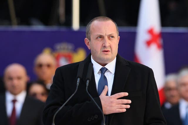 President Georgi Margvelashvili acknowledges that he owes his position to Mr Ivanishvili