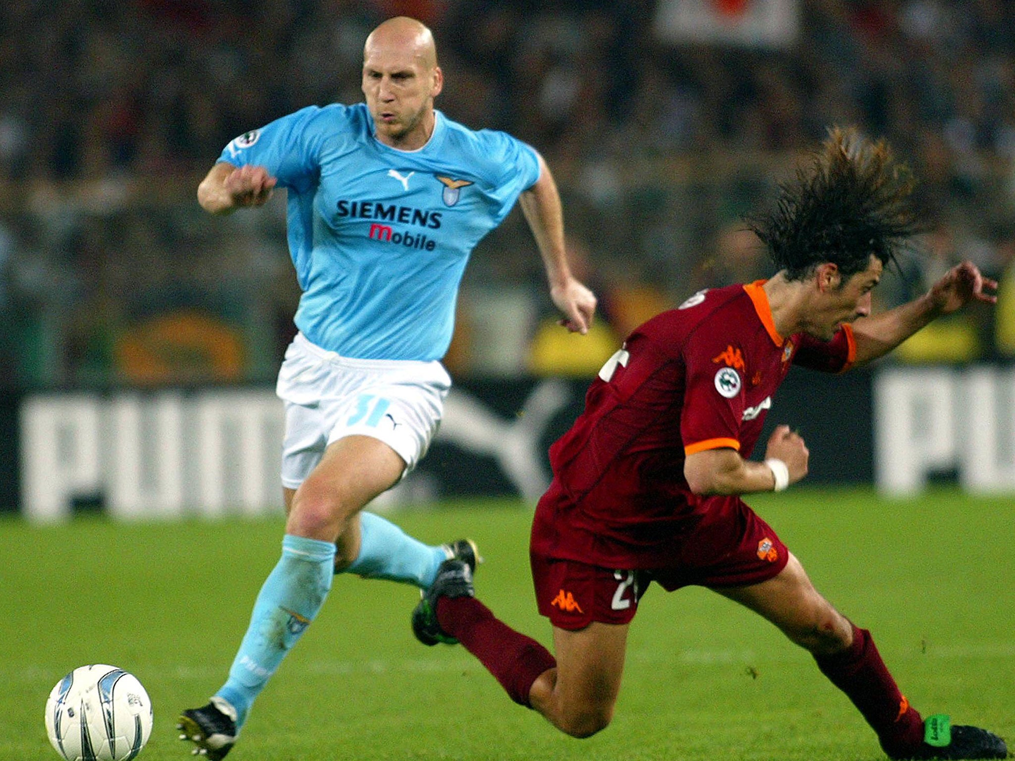 Jaap Stam was sold to Lazio in 2001, not Roma