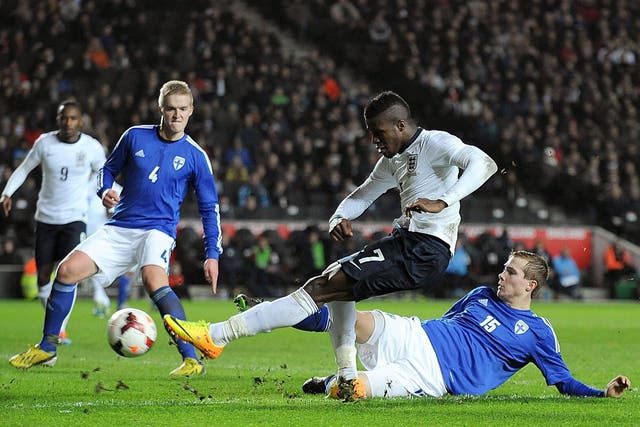 Wilfried Zaha has played in four England Under-21 games this season – more than his appearances for Manchester United 