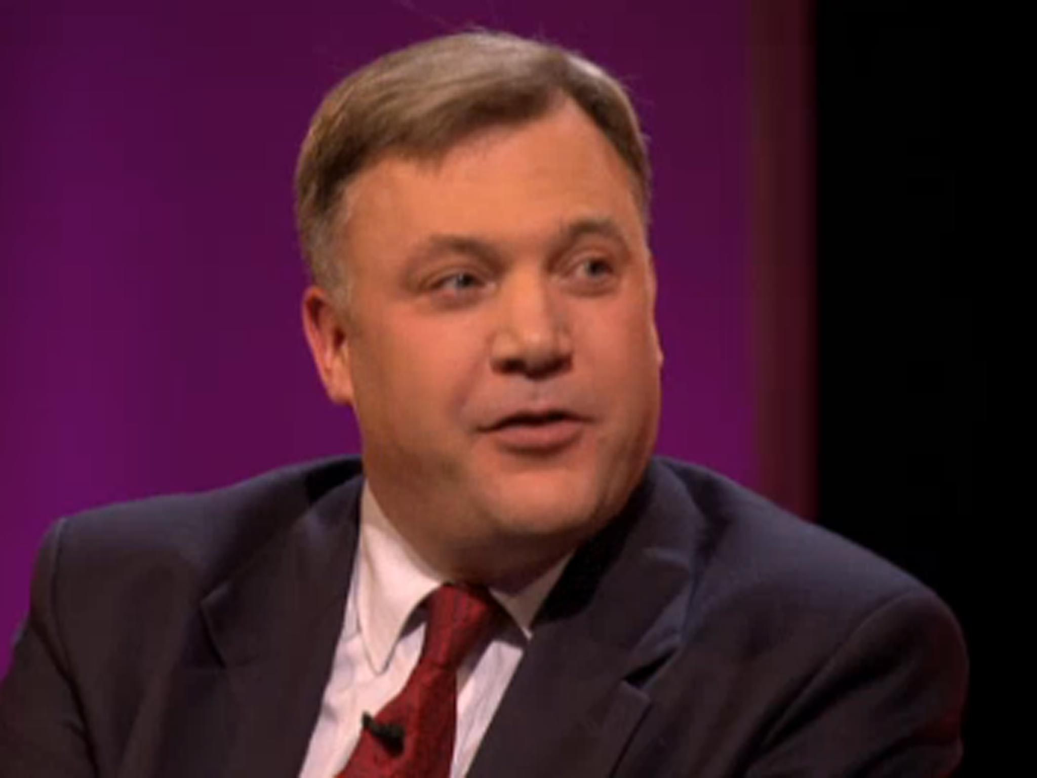 Ed Balls on ITV's The Agenda said he couldn't remember ever going to the pub with Ed Miliband