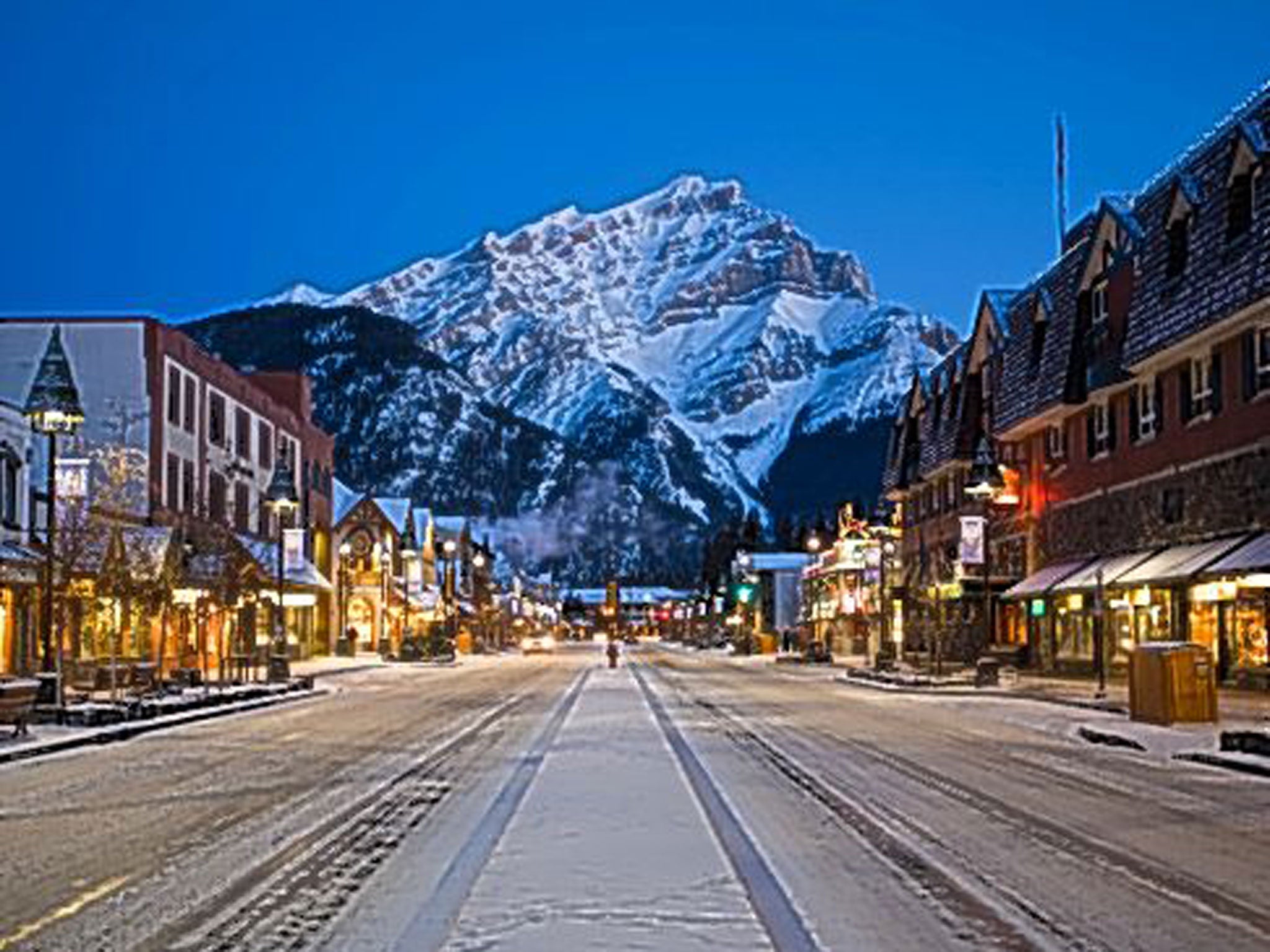 Rocky road: the resort of Banff