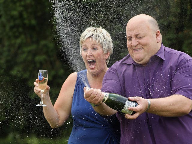 Flashback to August 2012: Adrian and Gillian Bayford celebrate winning the EuroMillions jackpot of over £148 million