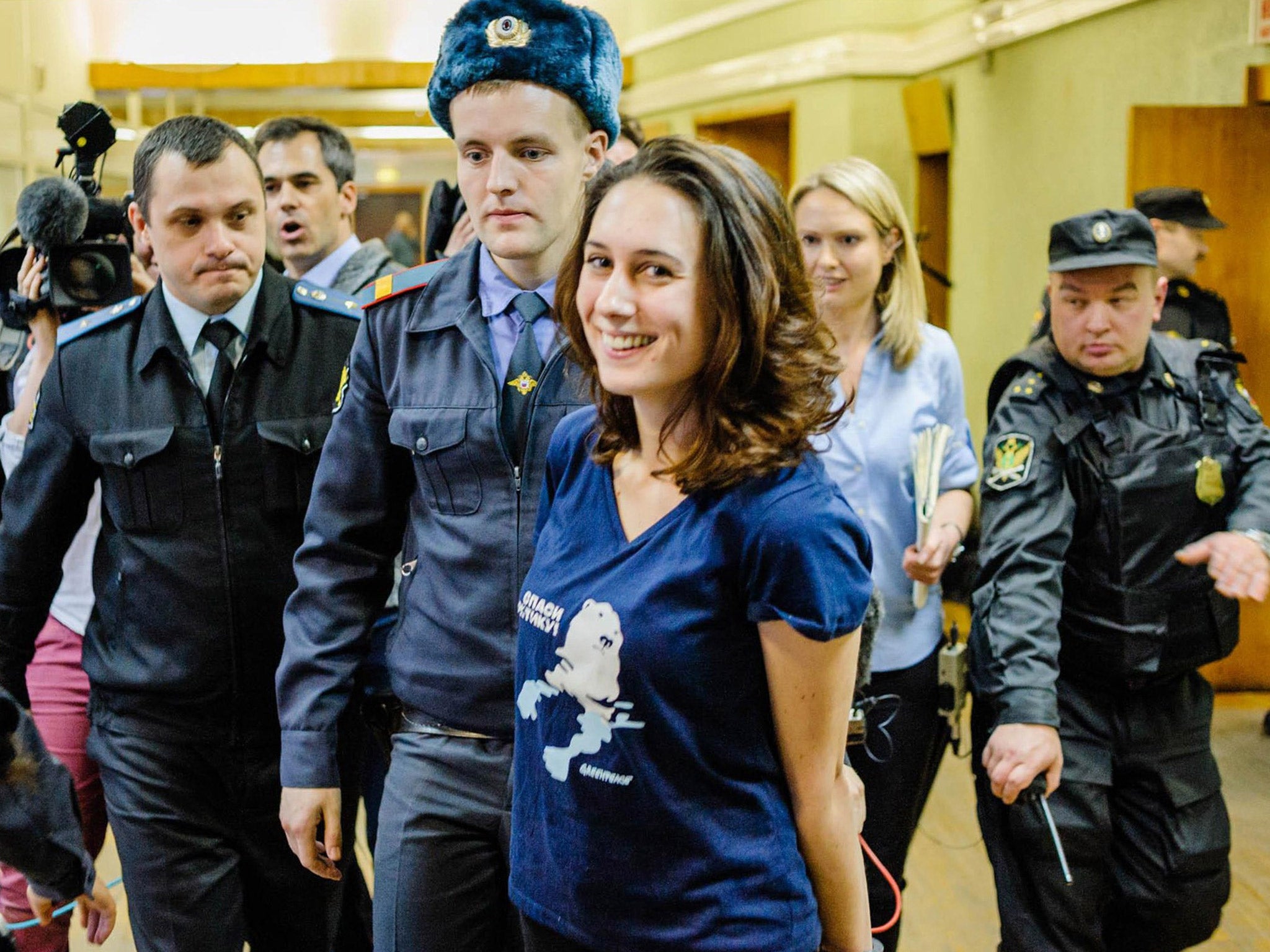 Alex Harris was one of the first 'Arctic 30' detainees to be granted bail