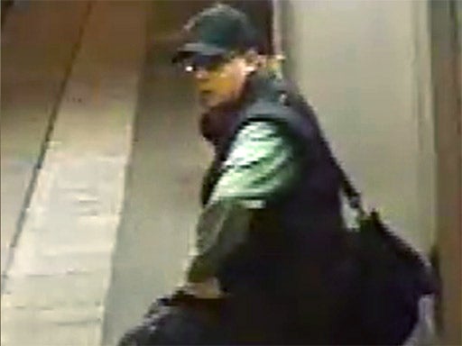 This image, released on Monday by the police, shows the alleged gunman at a Paris Metro station shortly after the attack