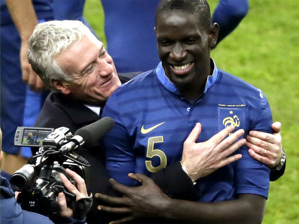 Goal scorer Mamadou Sakho helped France defeat Ukraine