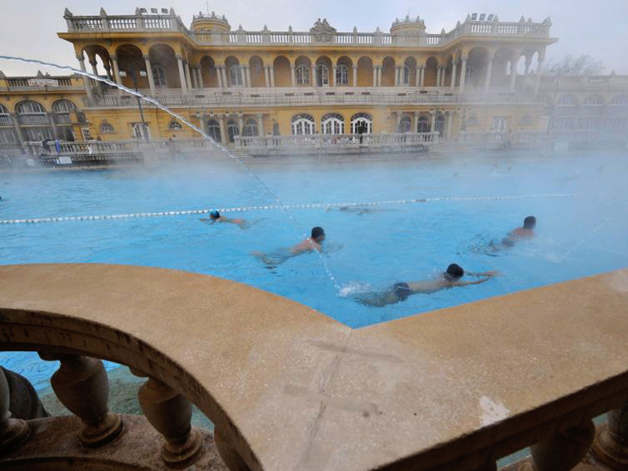 In hot water: one of Budapest’s many thermal baths