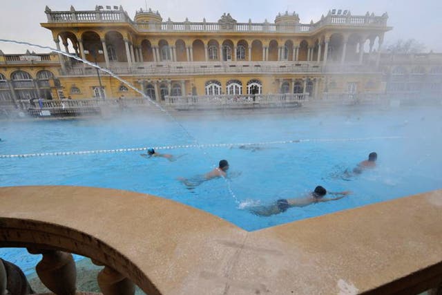 In hot water: one of Budapest’s many thermal baths