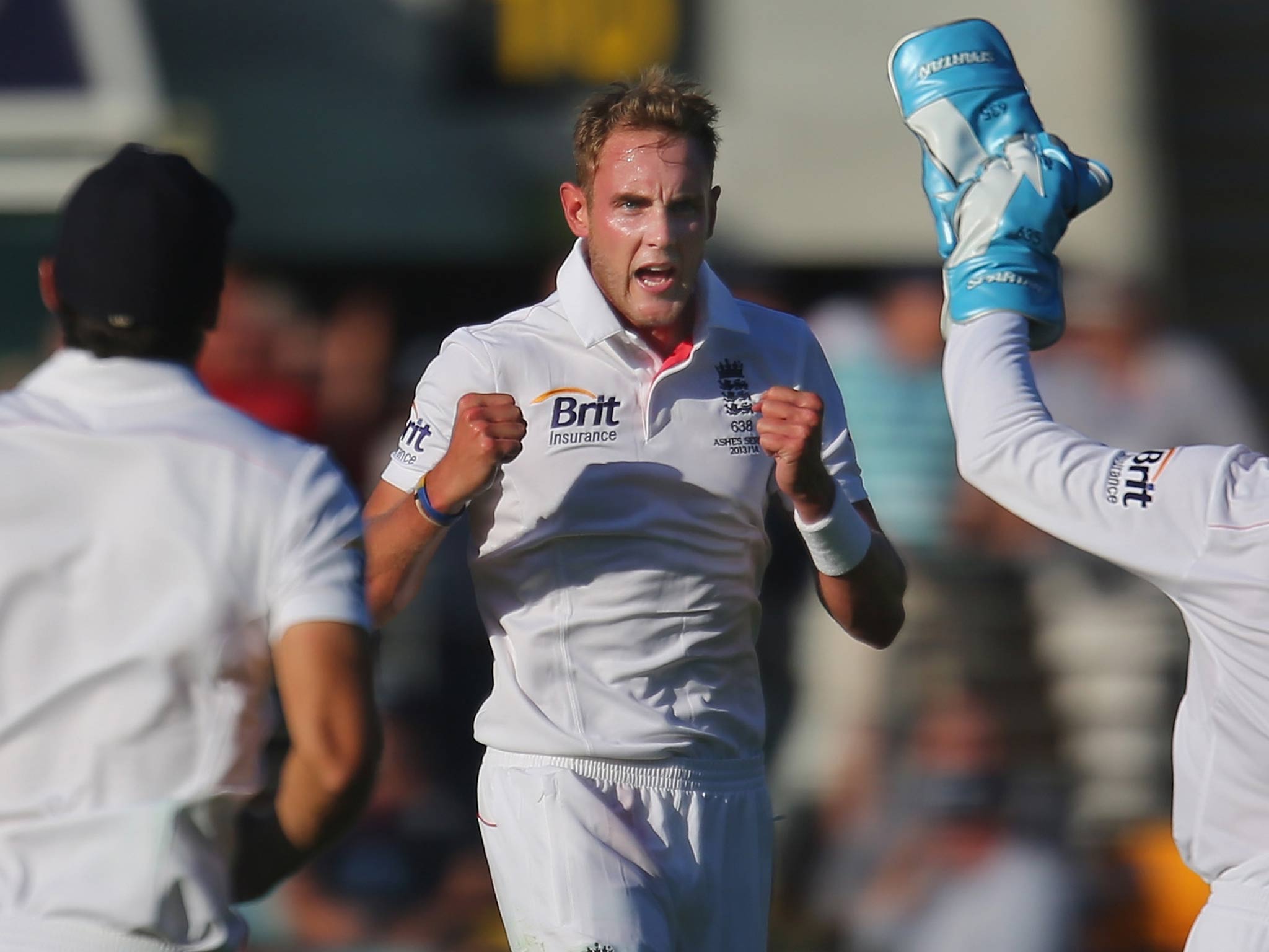 England’s Stuart Broad was in imperious form on day one